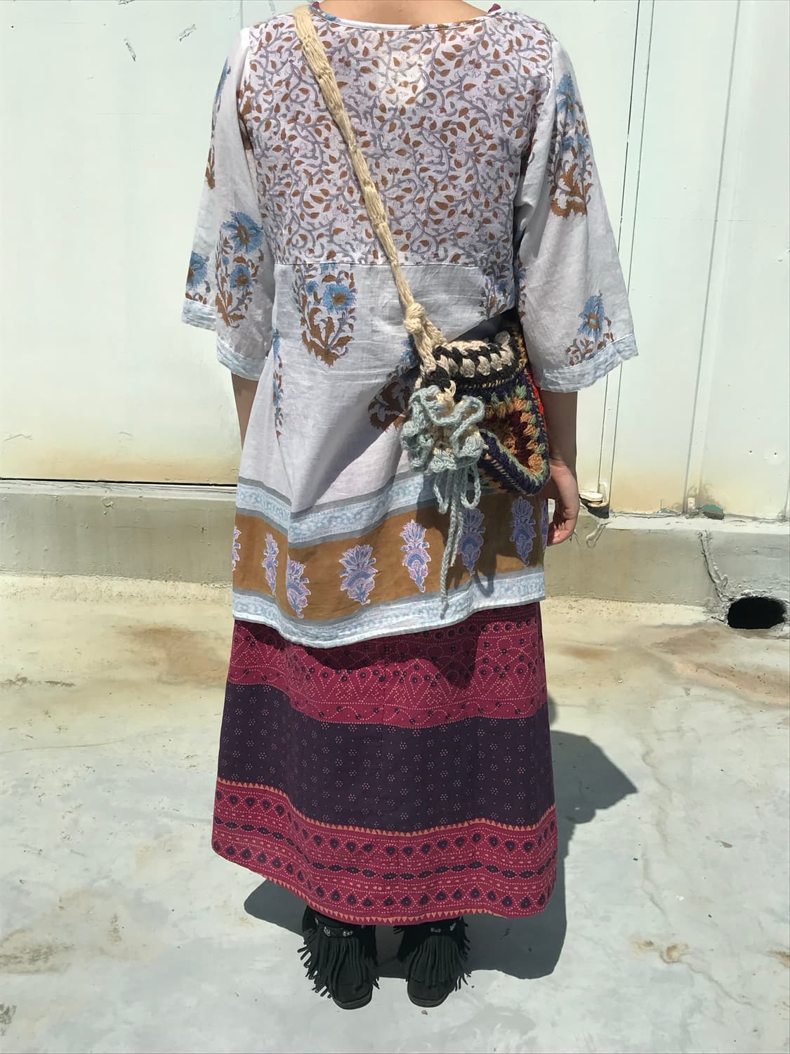 히피 모리걸 뜨개 니트 크로스백 상품이미지3