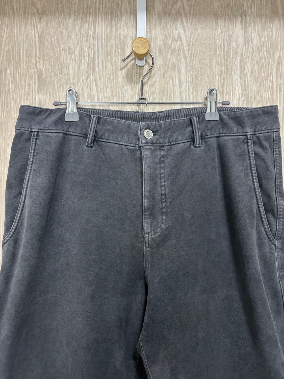 타임옴므 브러시드 워싱 스트레이트 팬츠86(34)/다크그레이 상품이미지2