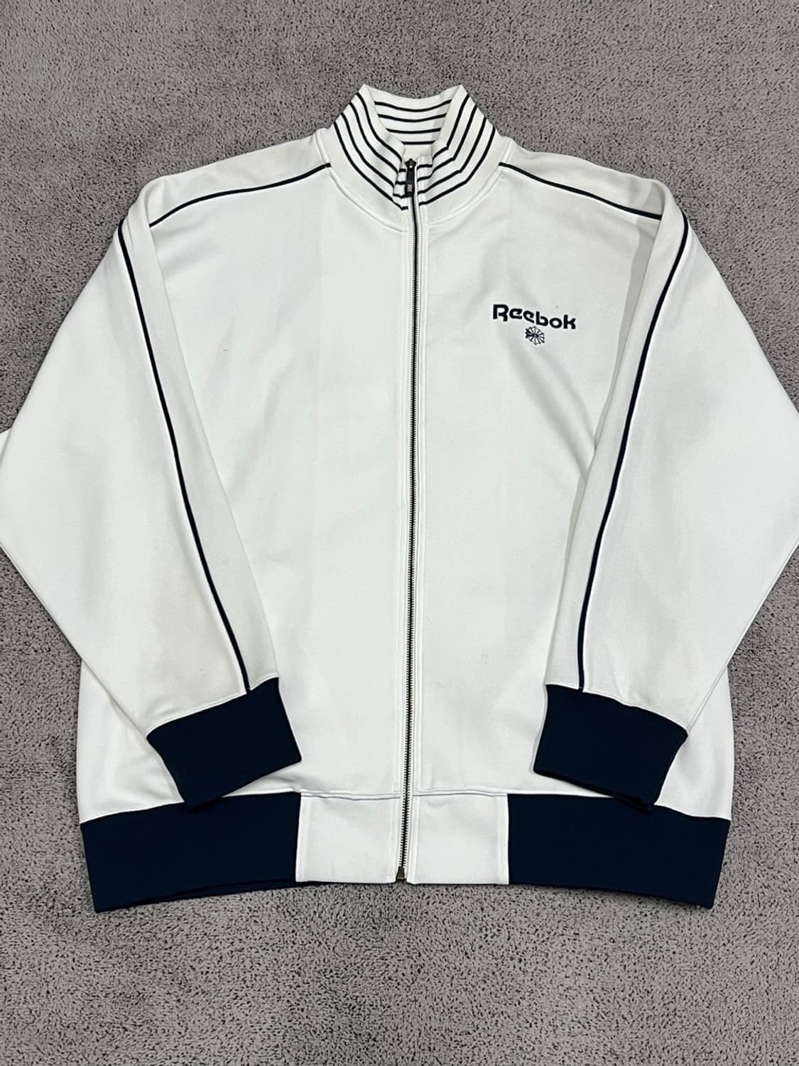 (XL) 리복 트랙탑 져지 화이트 상품이미지1