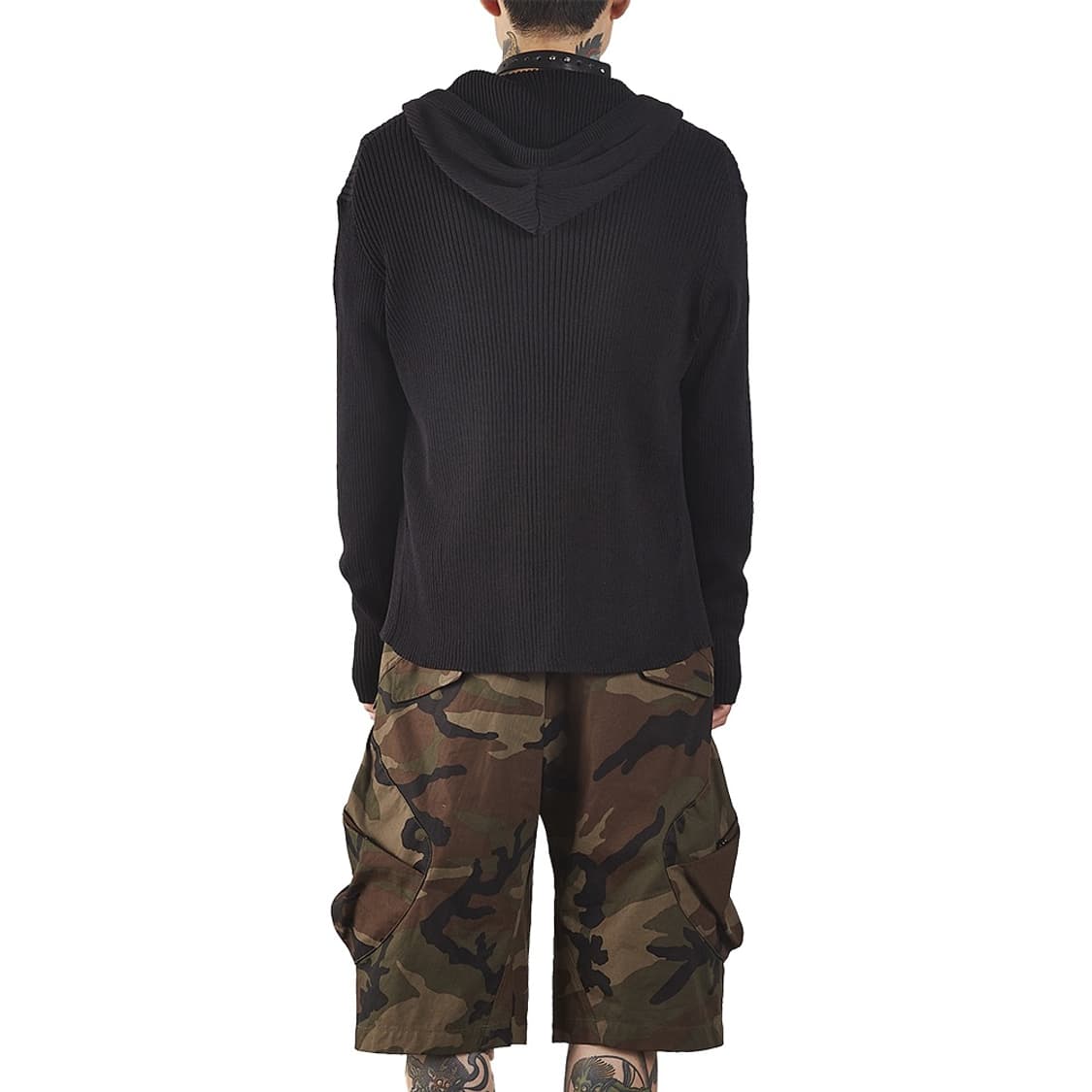 NVRFRGT 컷 아웃립 집업 후디 블랙 2사이즈 상품이미지6