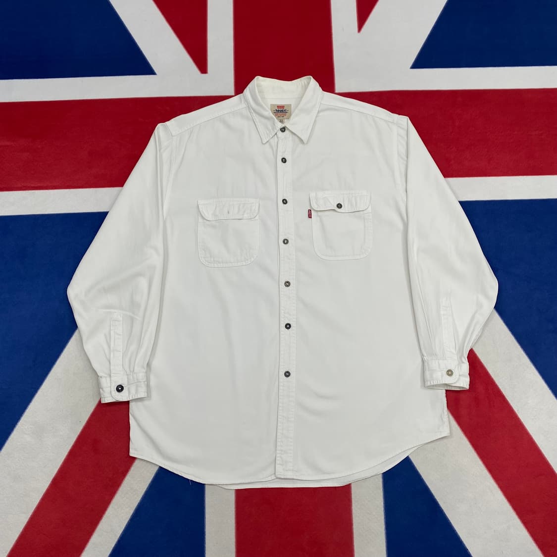 리바이스 화이트셔츠 105 실측 2XL  상품이미지1
