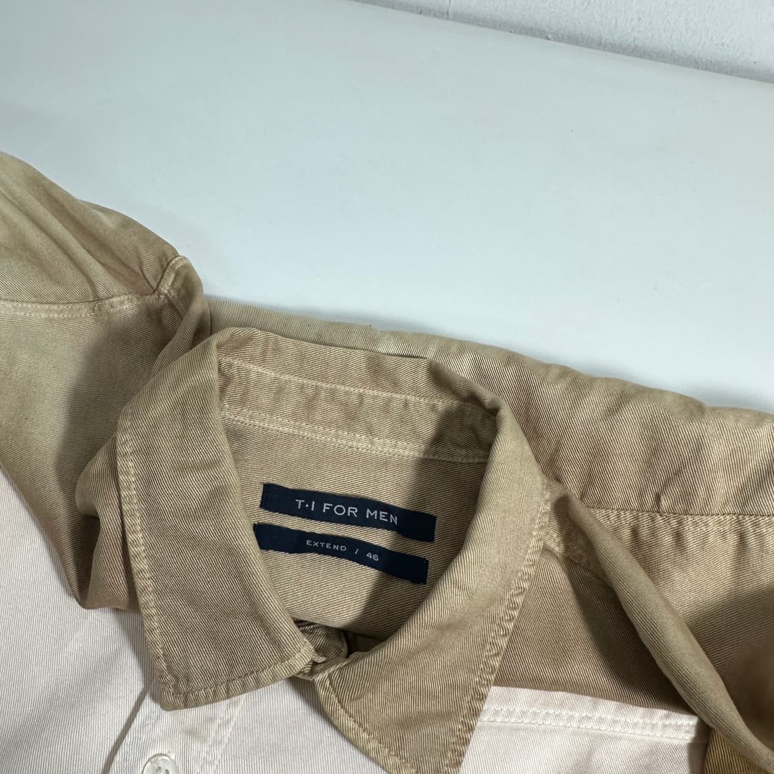 100 티아이포맨 베이지 그라데이션 셔츠 상품이미지4