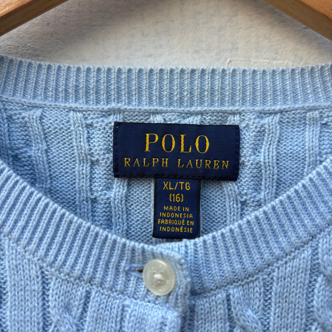 Polo 폴로 케이블 꽈배기 니트 가디건 상품이미지2