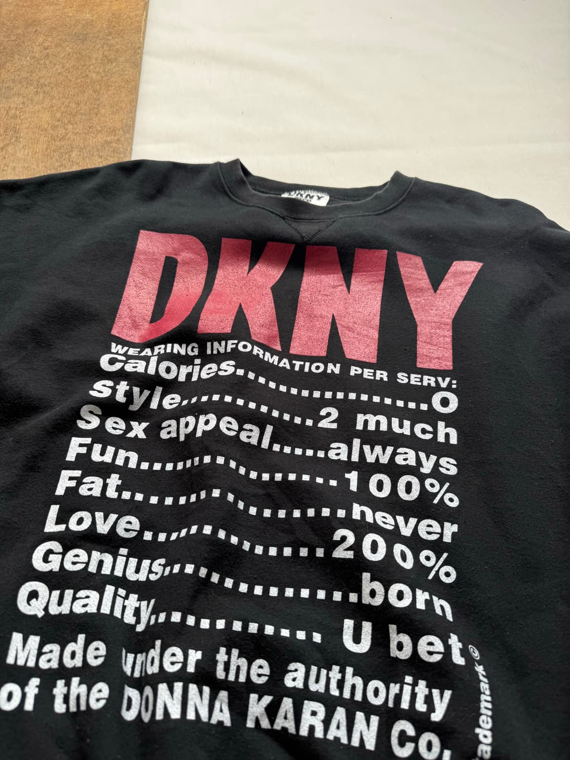 DKNY 디케이엔와이 레터링 프린팅 맨투맨 상품이미지3