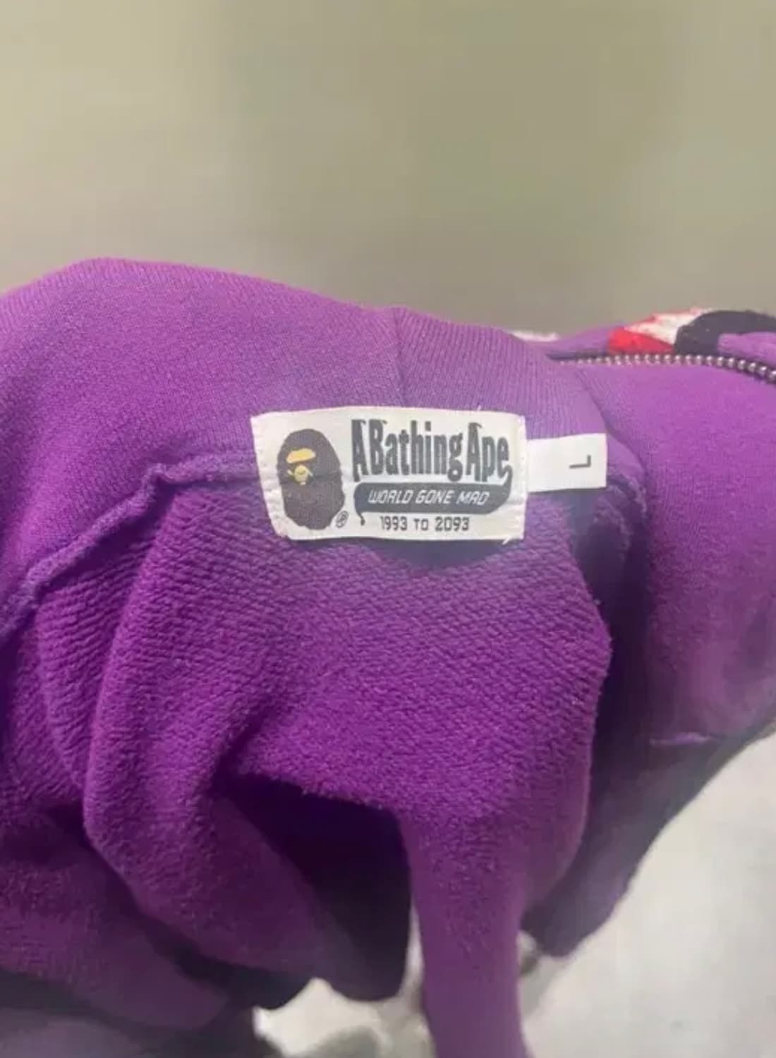 베이프 샤크후드 보라퍼플 L 상품이미지2