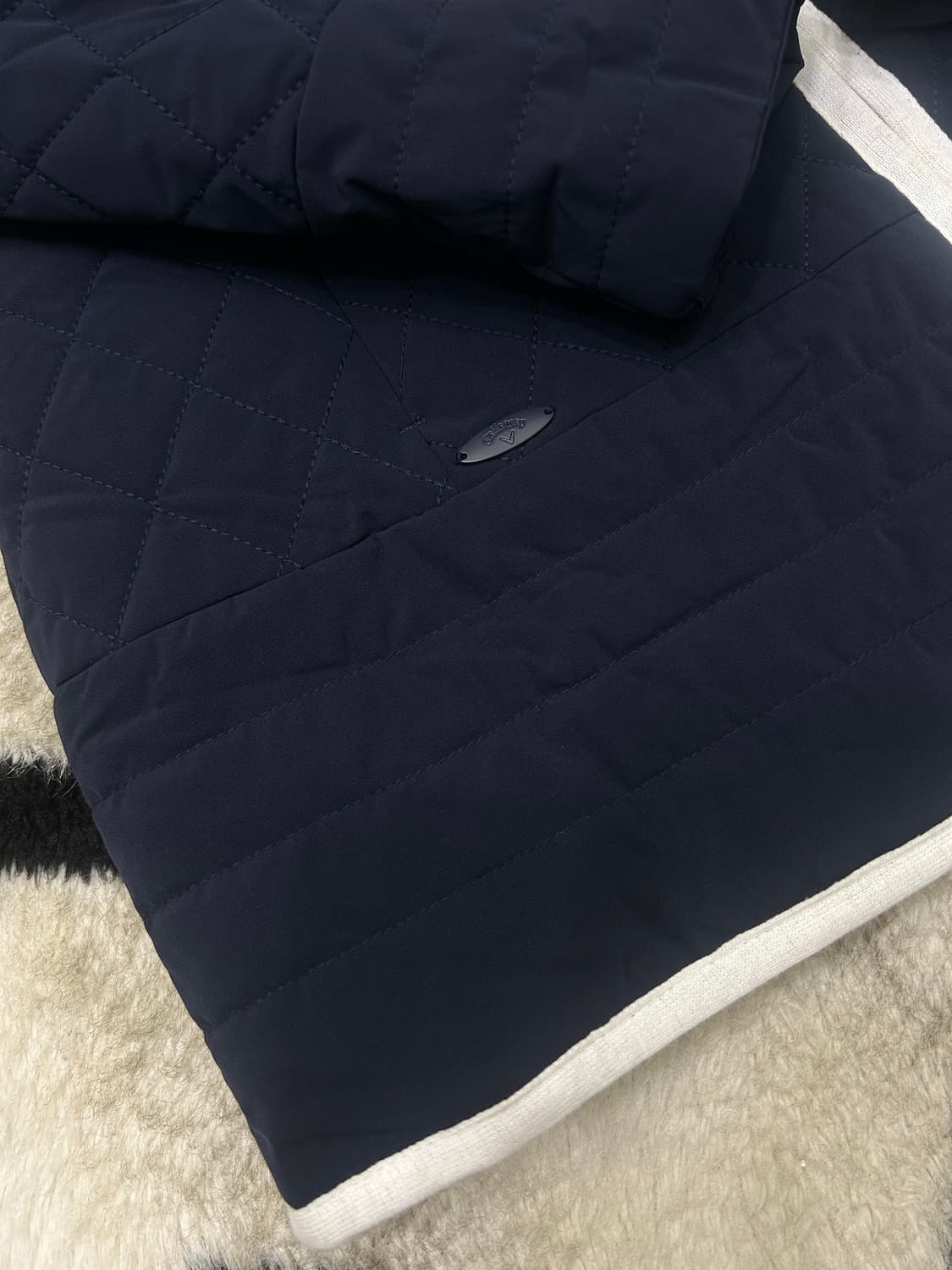 [M]캘러웨이 골프 심플 롱 퀄팅 자켓/네이비 상품이미지1