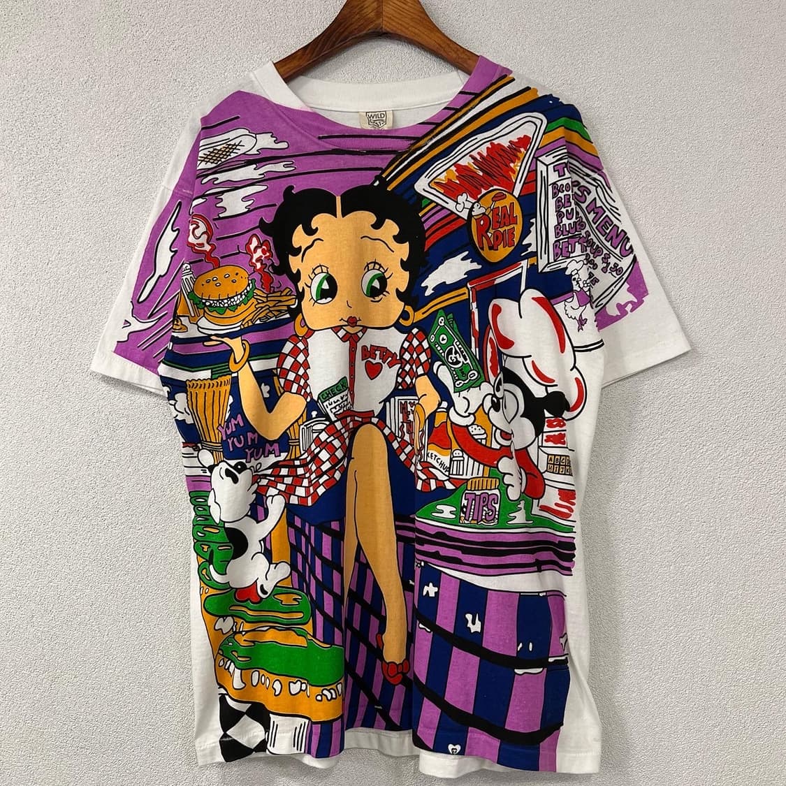 Betty boop print T-shirt 상품이미지3