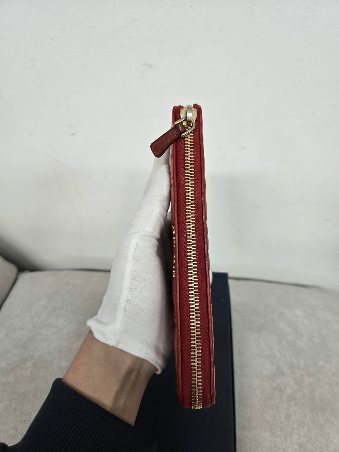 [보증서 정품] 미우미우 마테라쎄 장지갑 상품이미지5