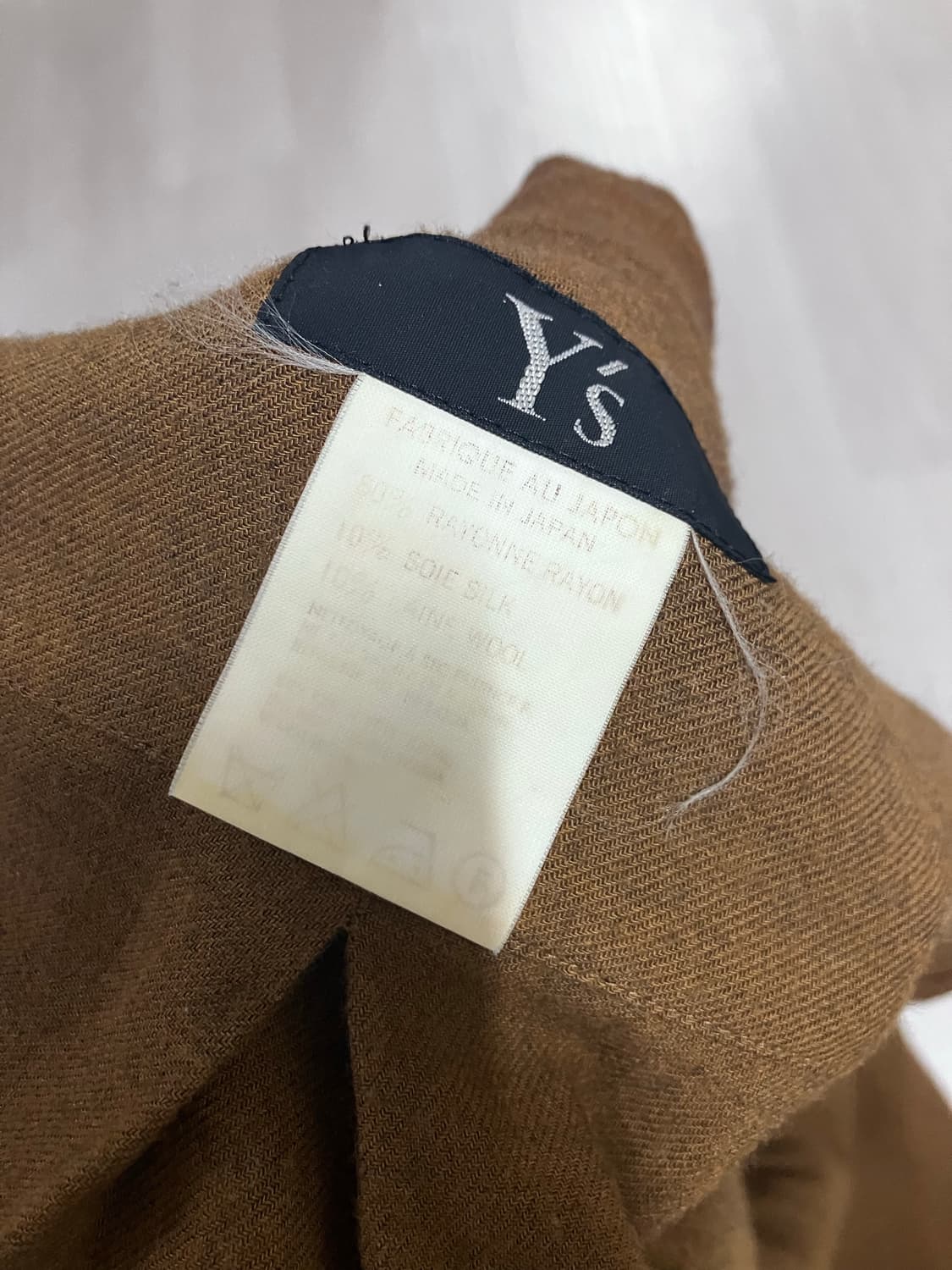 Y’s (요지야마모토) 레이온 실크 오픈칼라 셔츠 상품이미지3