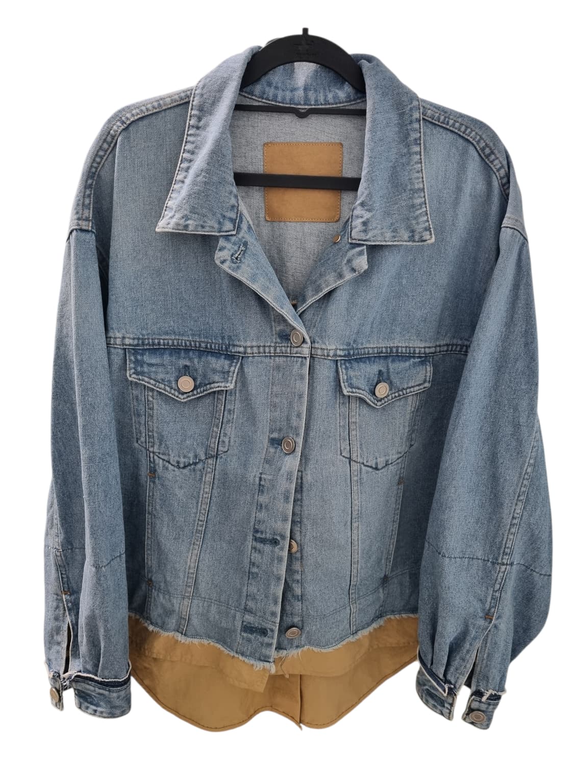 시스템 데님 셔츠 레이어드 청자켓 상품이미지1