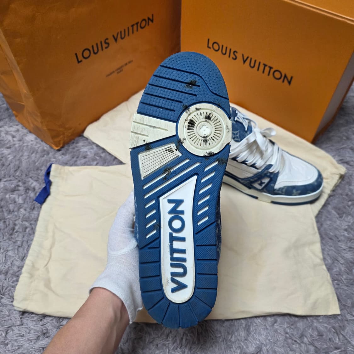 {클로젯}[8.5][풀구성]루이비통 LV트레이너 모노그램 데님 블루 상품이미지10