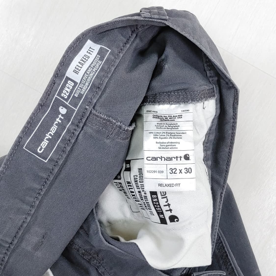 칼하트 102291 캔버스 워크팬츠 32인치 W32 L30 상품이미지9