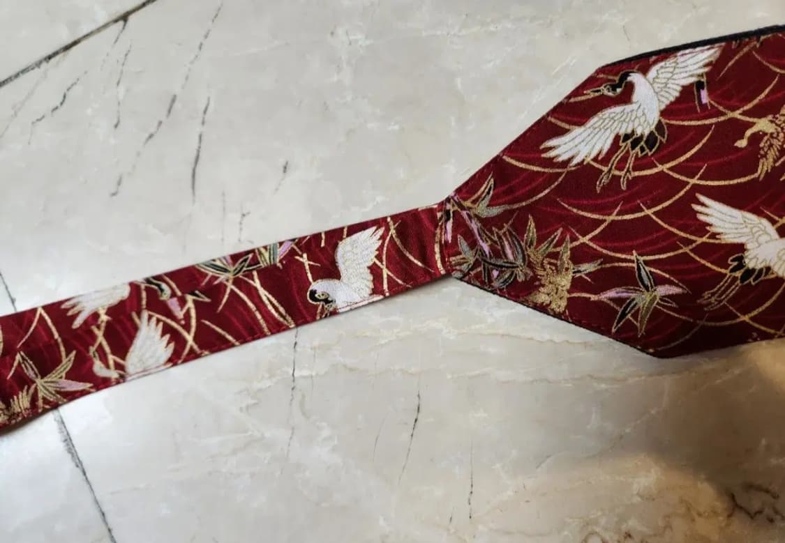 빈티지 동양풍 패션 허리띠 (금실 학 무늬) 상품이미지2