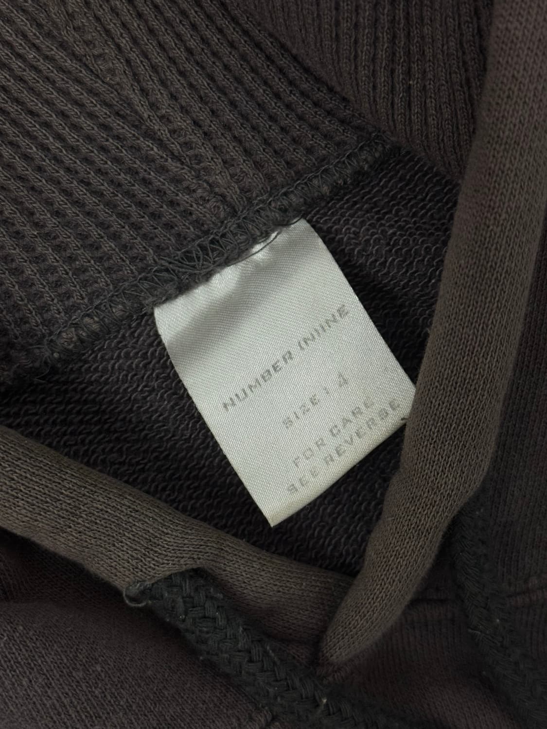 넘버나인 01AW 스쿨 오브 비주얼 코미디 후드 상품이미지10