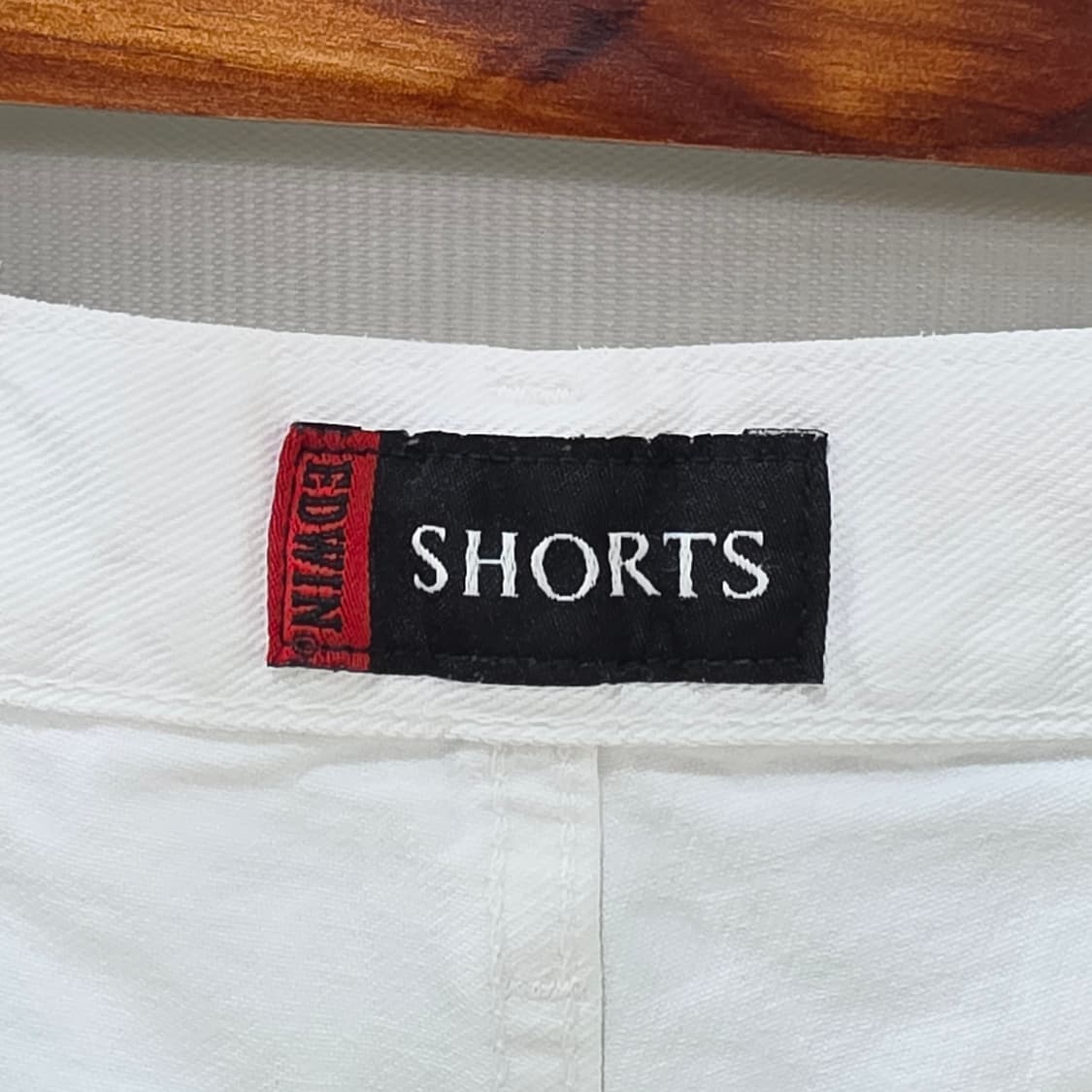 빈티지 EDWIN 1493 화이트 데님 반바지- 우먼26정도 상품이미지7