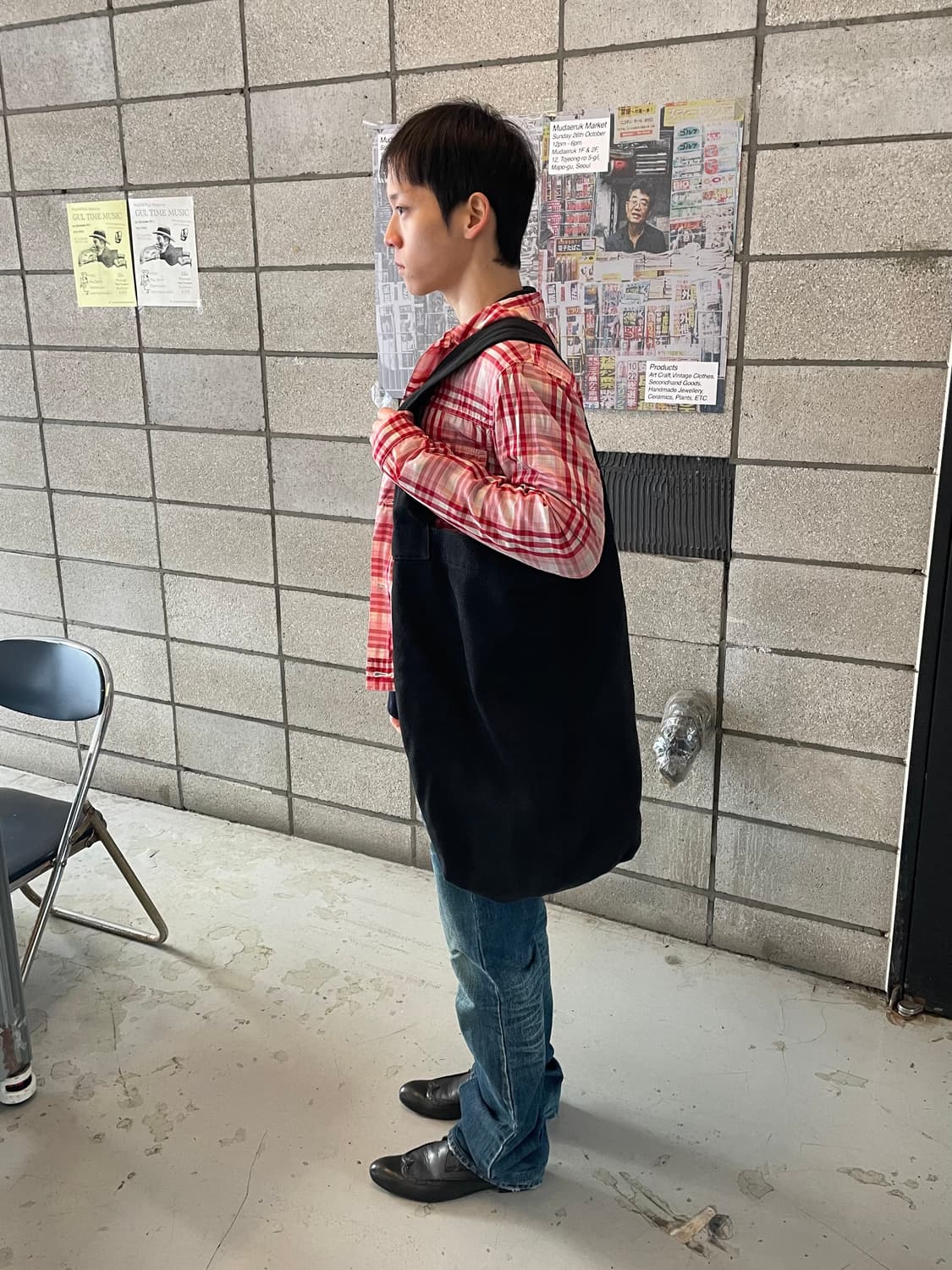 요지야마모토 리미푸 빅 숄더백 상품이미지2