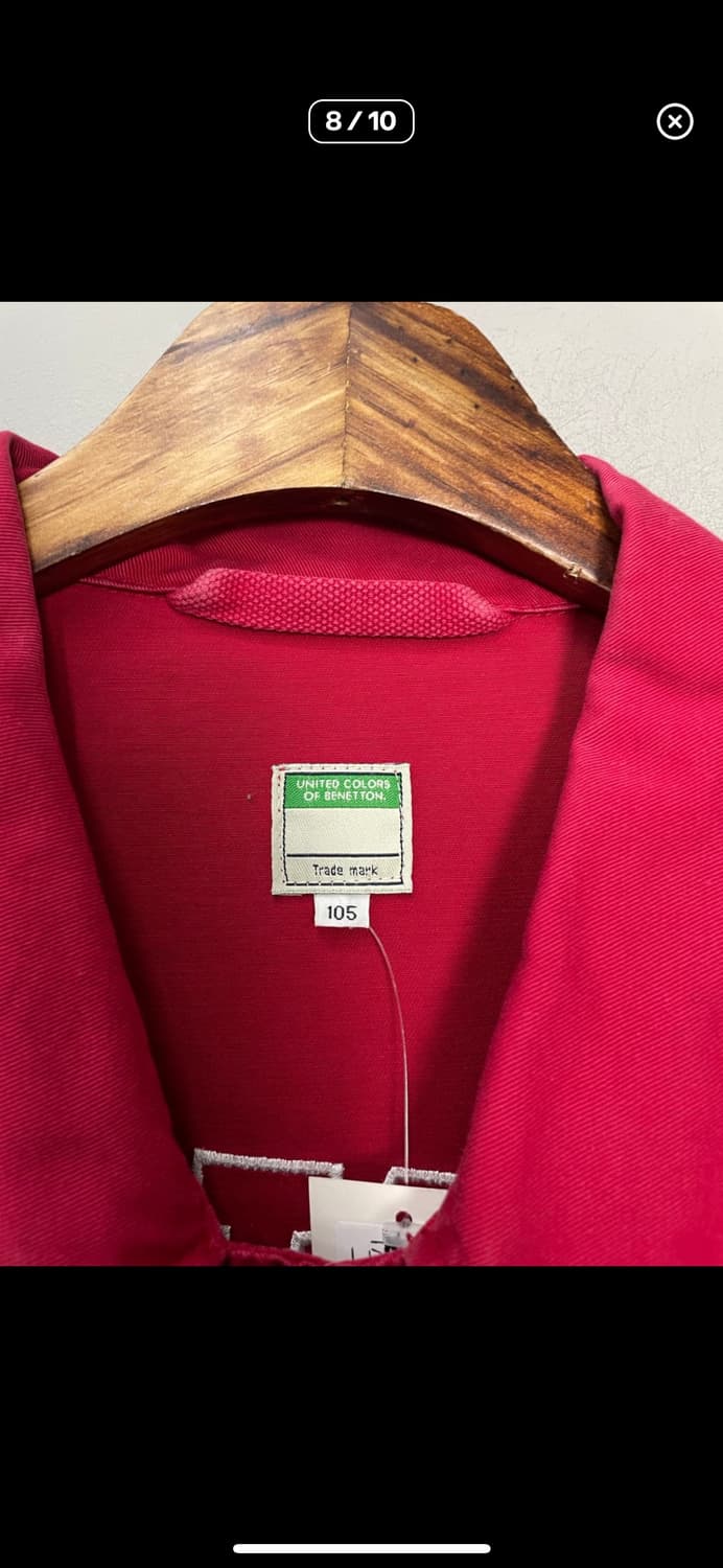 베네통 스펠아웃 레드 자켓 A3433 상품이미지7