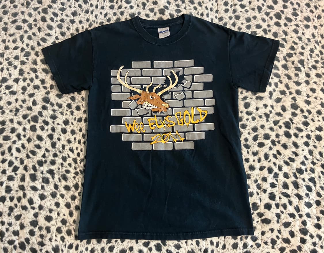 길단 GILDAN 사의 Moose 사슴 티셔츠 여성 S 구제 빈티지 상품이미지2