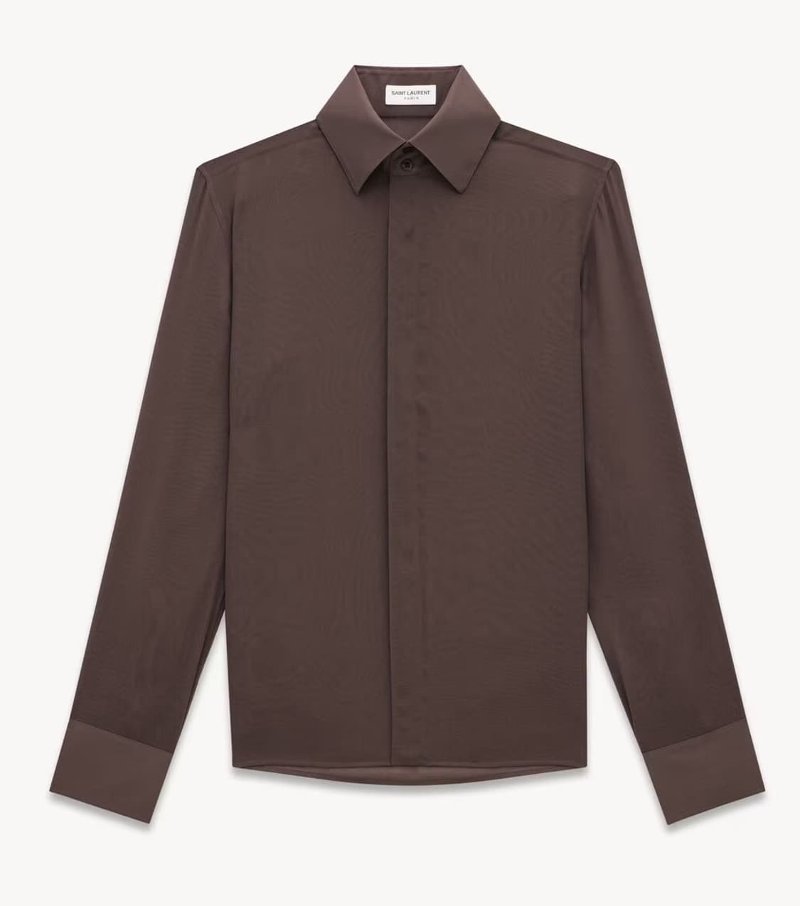 [차은우님 착용] 생로랑 25ss 크레페 실크 셔츠 상품이미지2