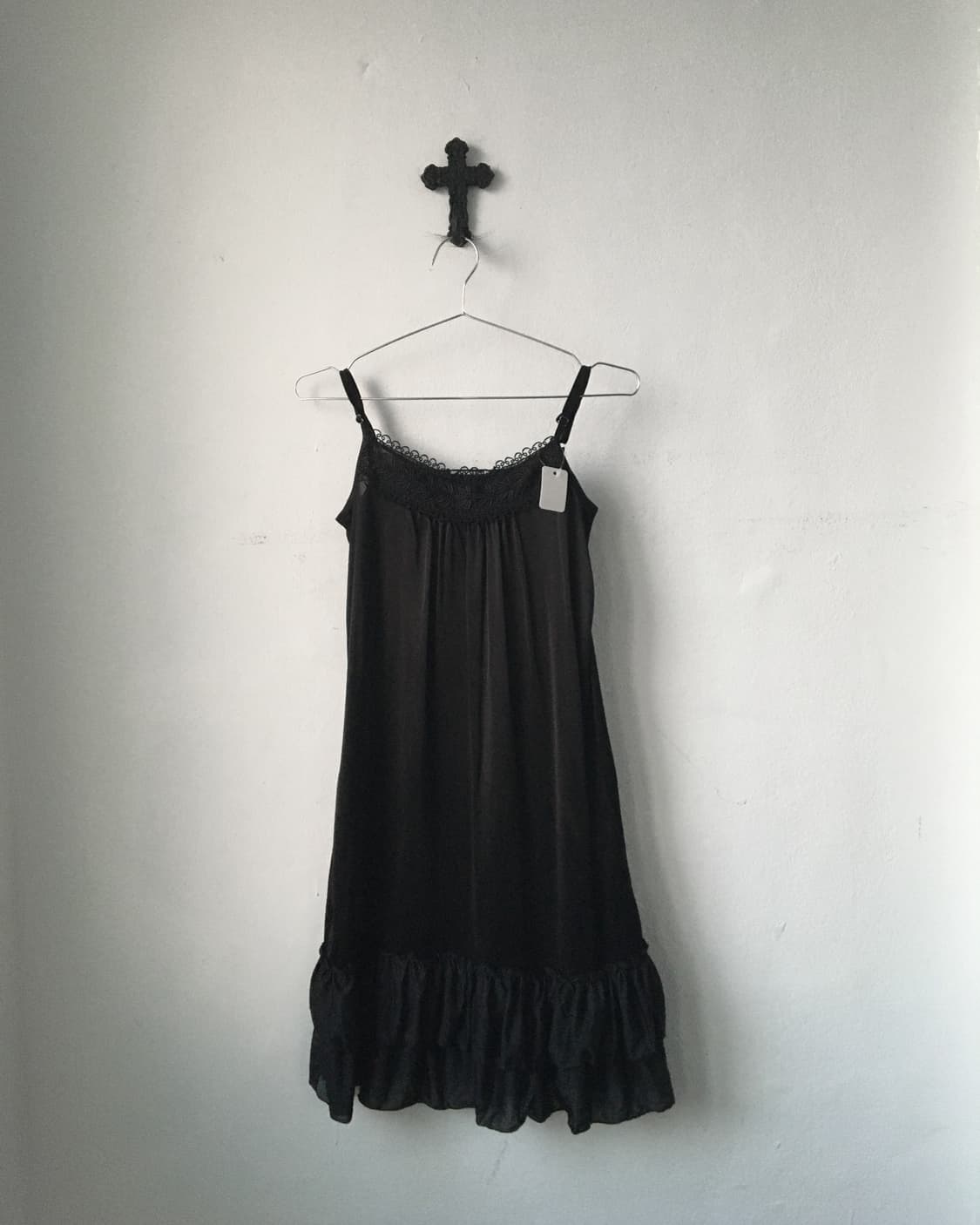 Lace point frill slip onepiece 상품이미지2