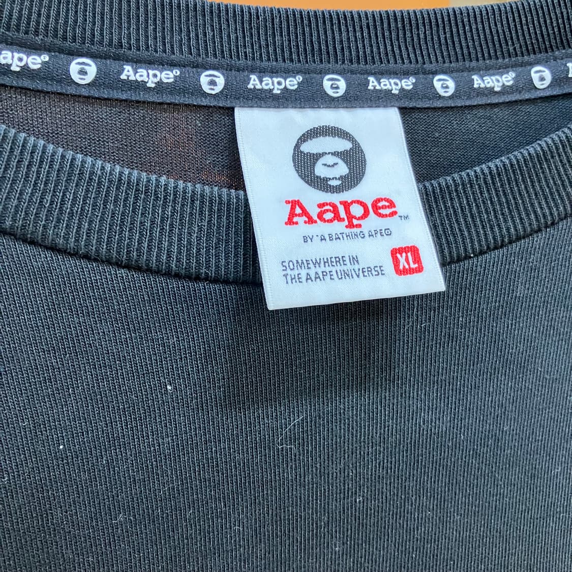 에이프 레이어드 블랙 스웨트셔츠 XL 상품이미지2