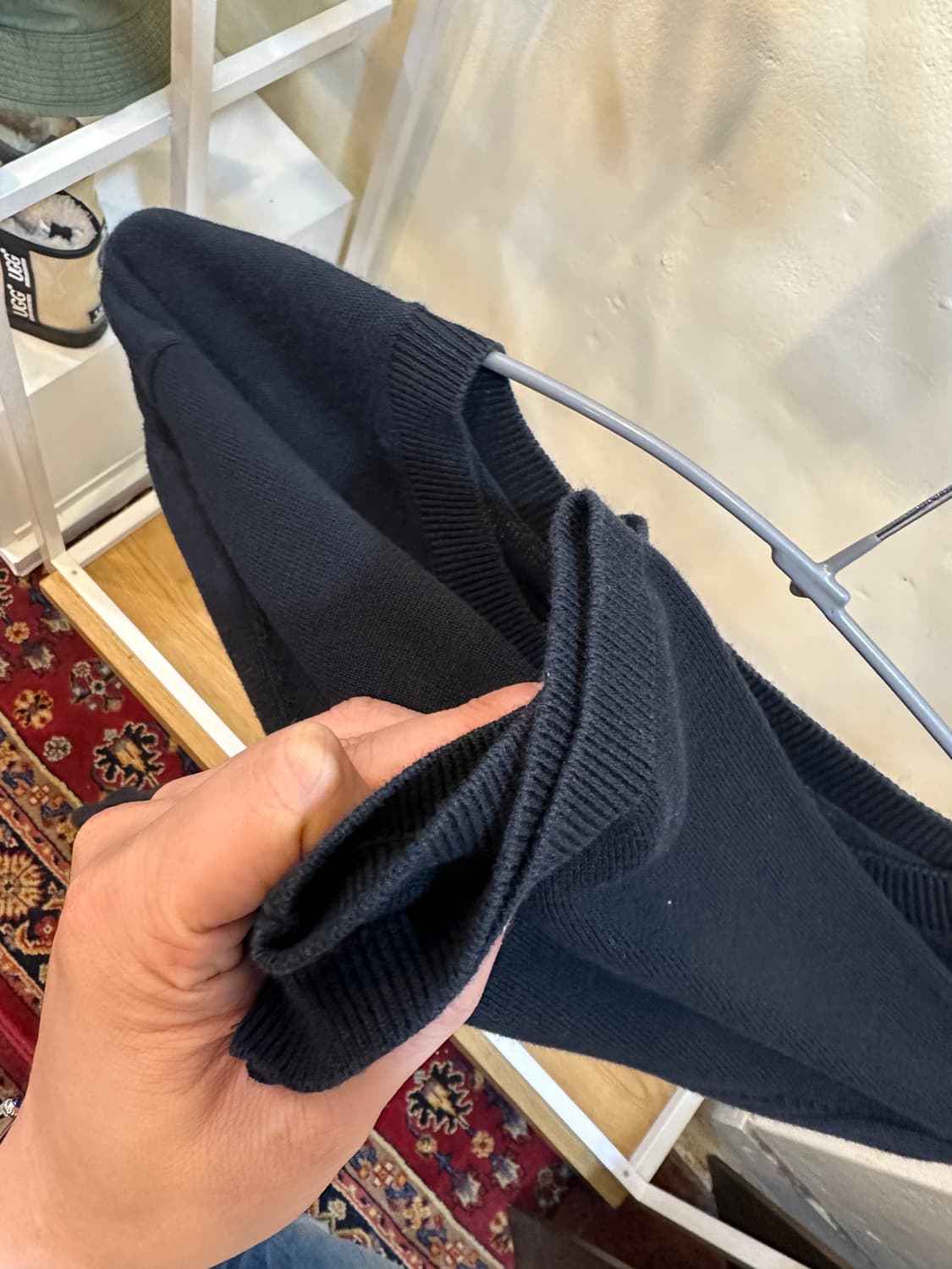 폴로 랄프로렌 라운드넥 반팔 니트 블랙 M 상품이미지5