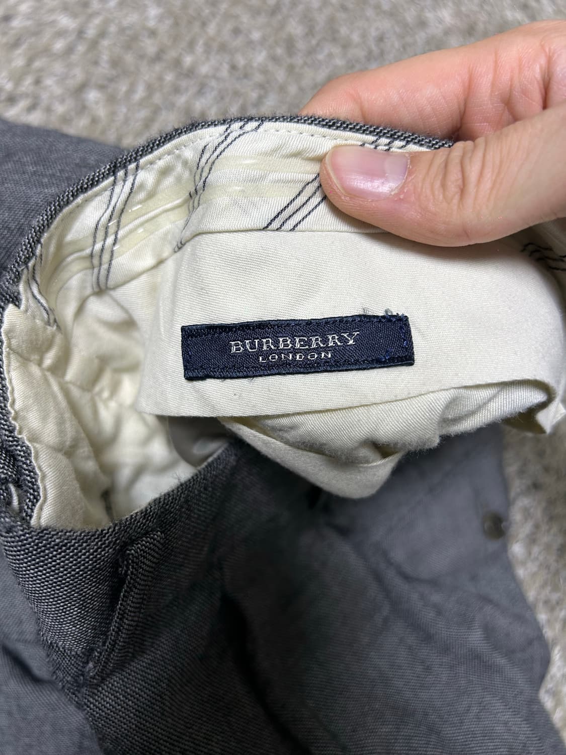 버버리 32인치 양모 캐시미어혼방 슬랙스 상품이미지3