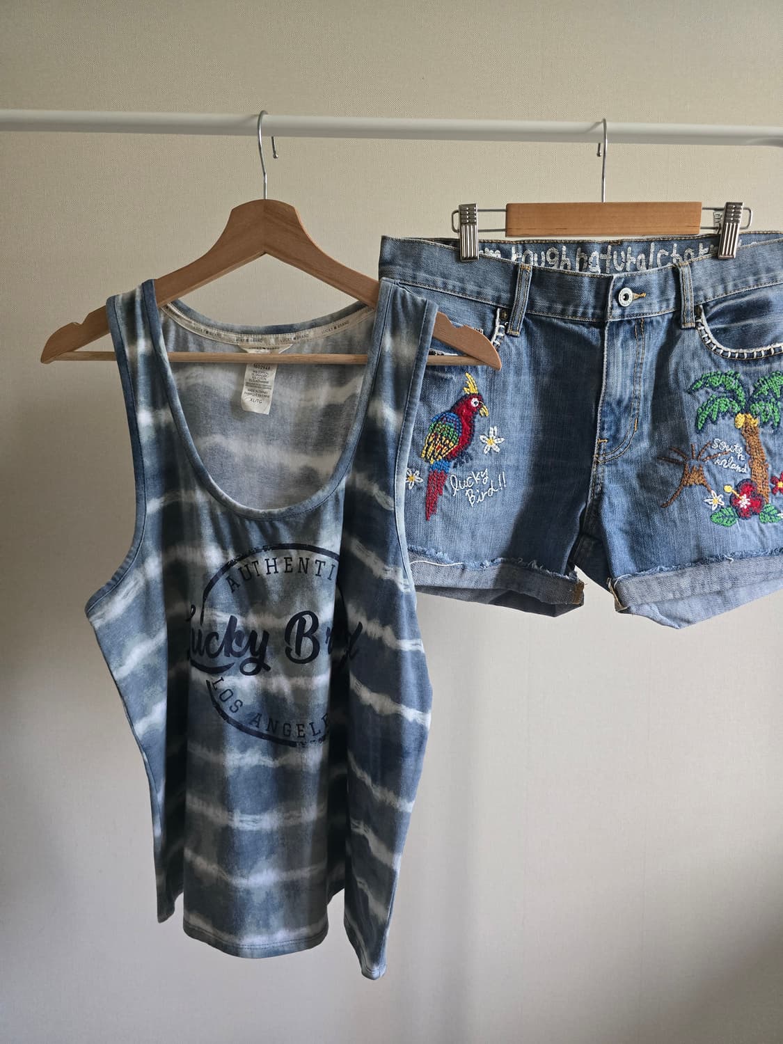 Lucky Brand 타이다이 로고 탱크탑 XL 상품이미지1