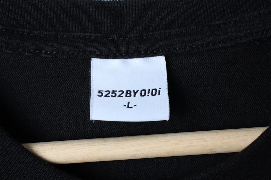(L-XL) 오아이오아이 반팔 티셔츠 죠스프린팅 블랙 희귀-H32599 상품이미지7