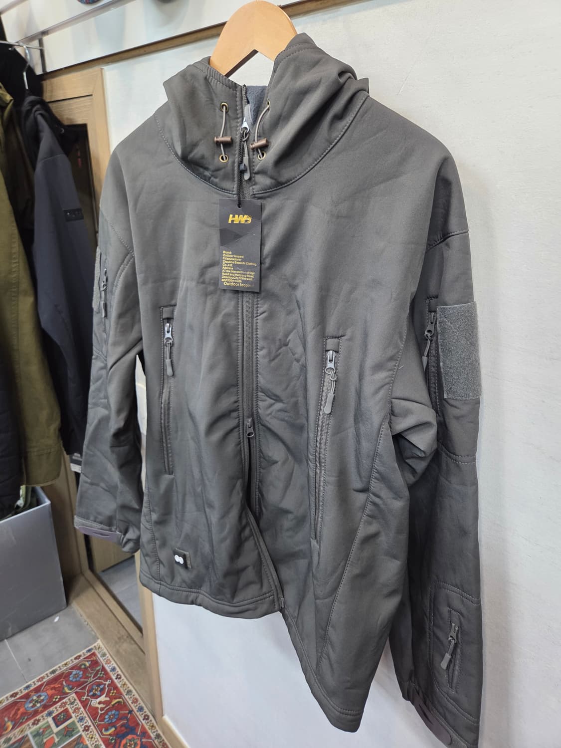 택티컬 전술 소프트쉘 안감플리스 투웨이 자켓 xl 상품이미지5