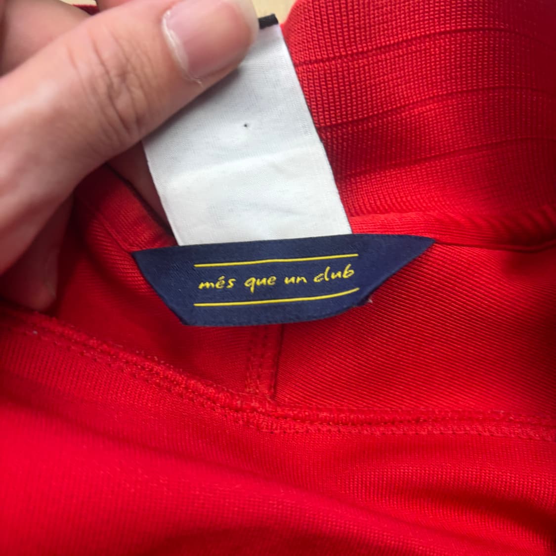 S 나이키 바르셀로나 빅로고 레드 트랙탑 상품이미지5