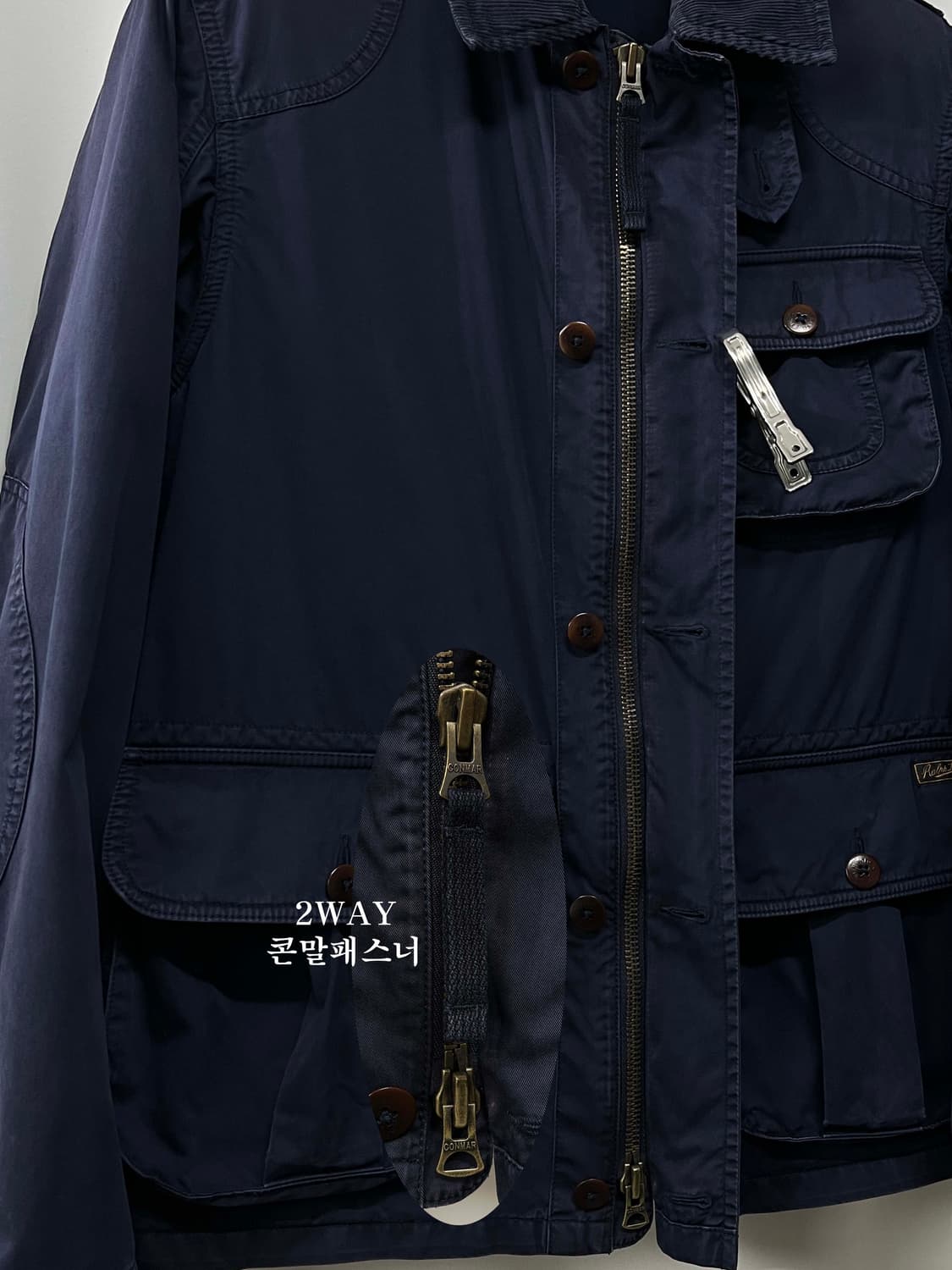 폴로 랄프로렌 퍼플네이비 hbt 모호크 코듀로이 헌팅 필드자켓 상품이미지7