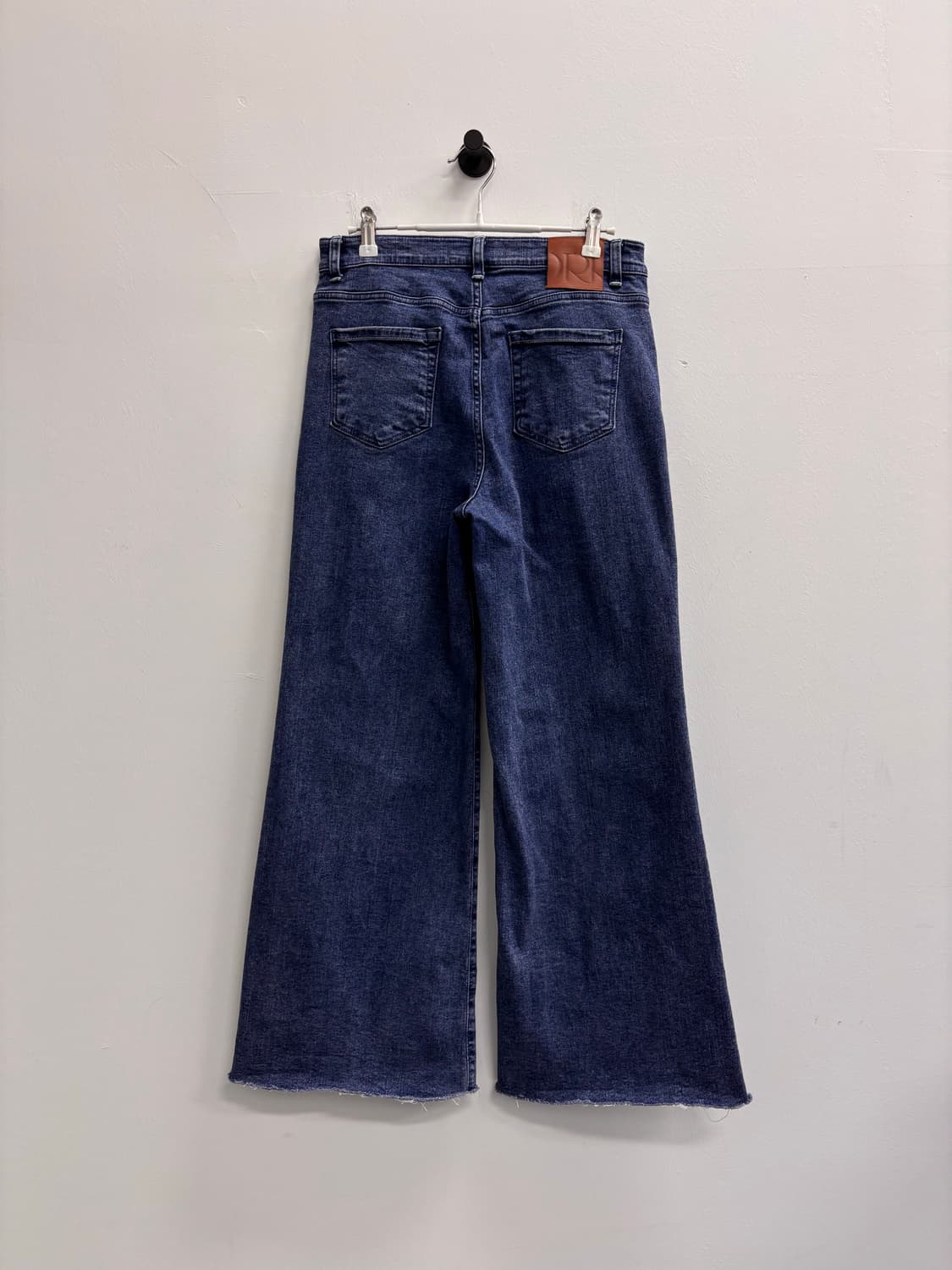 오르(ORR) 로우 엣지 와이드 데님 팬츠 중청 상품이미지3