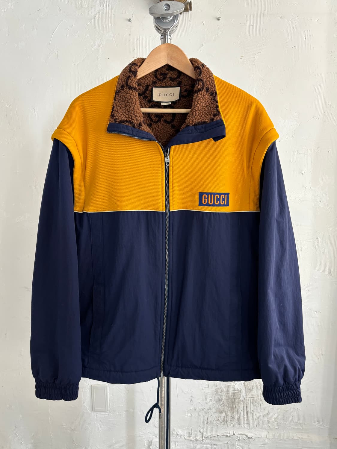 Gucci 구찌 로고 컨버터블 플리스 자켓 상품이미지1