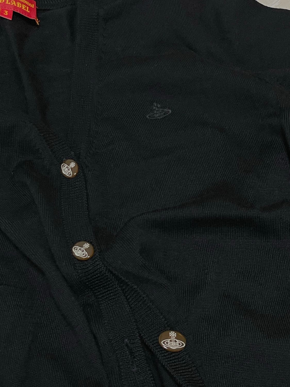 비비안웨스트우드 레드라벨 가디건 블랙 3 사이즈 상품이미지1