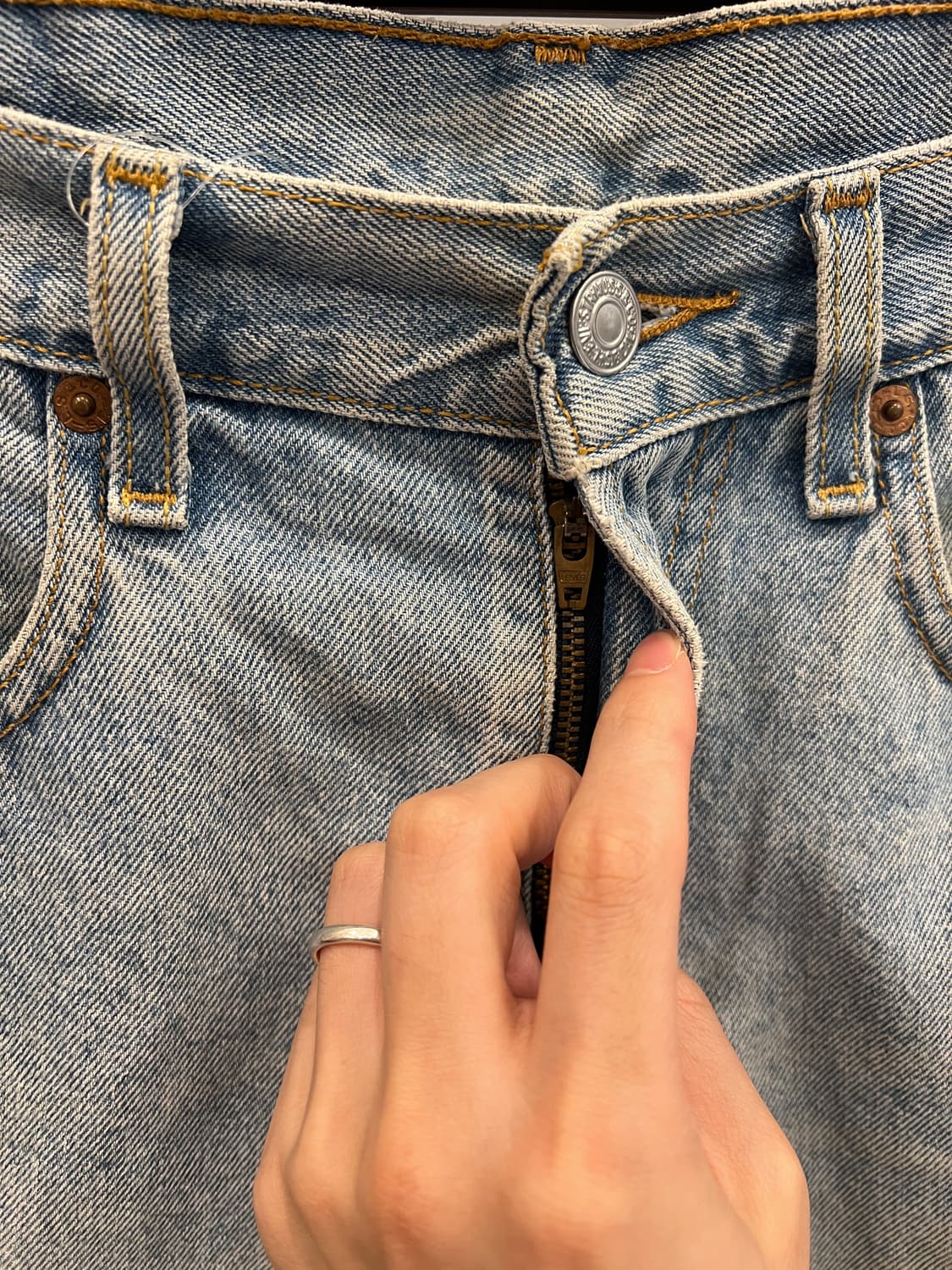 00s Levis 리바이스 505 빈티지 데님 쇼츠 팬츠 (31-32) 상품이미지4