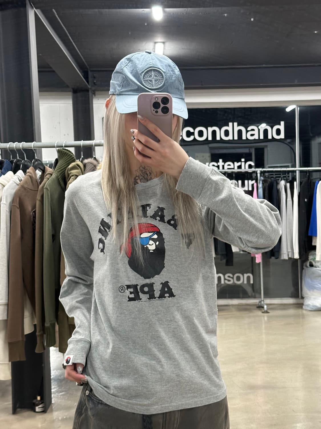  베이프 파이렛 스토어 한정발매 해적 롱슬리브 긴팔티 상품이미지1