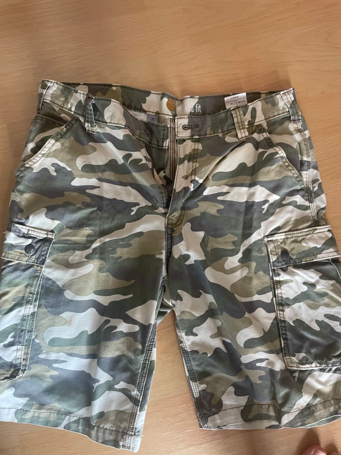 칼하트 카모 카고 반바지 상품이미지1