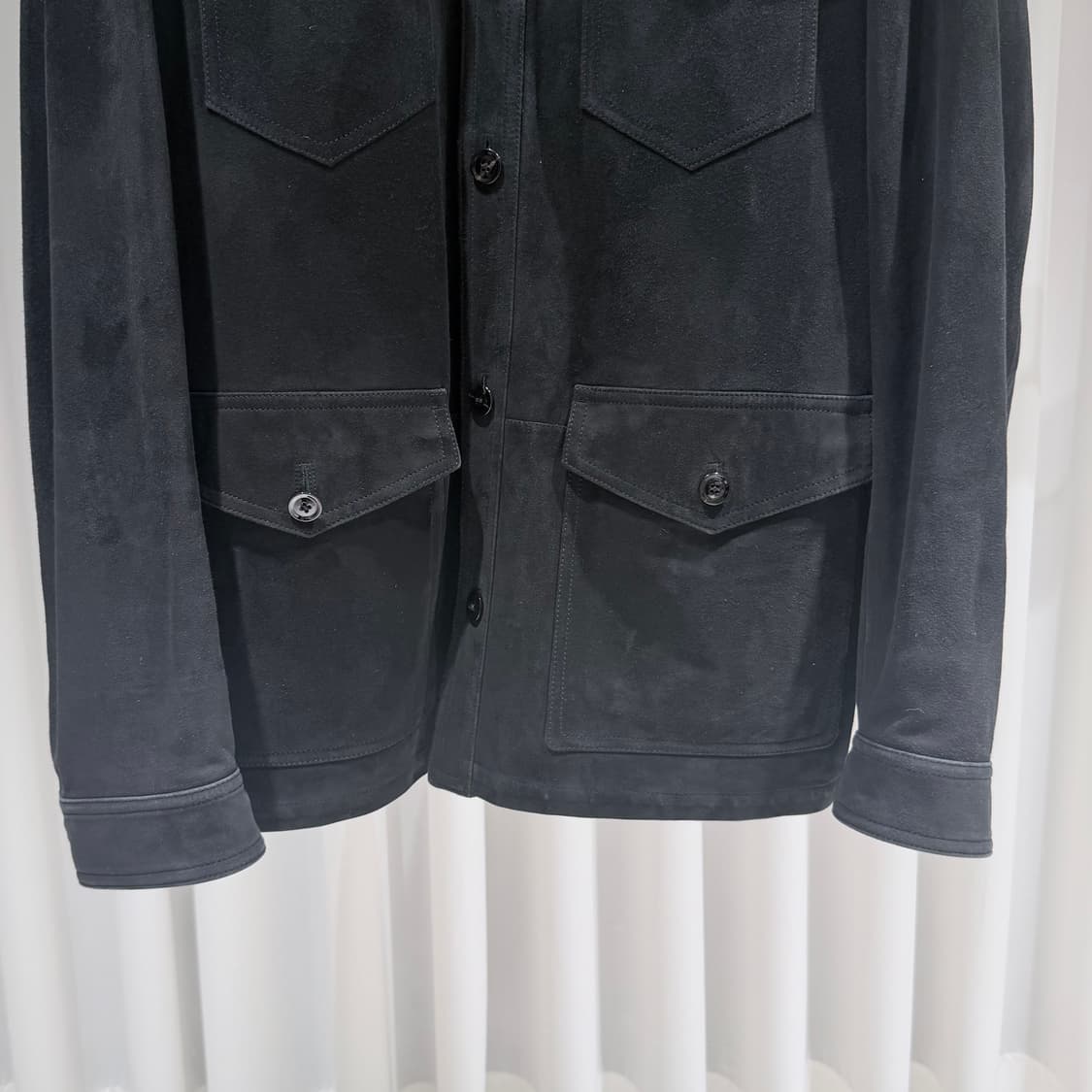 (A+/52) / 톰포드 카프스킨 스웨이드 사파리 레더 트러커 자켓 상품이미지4