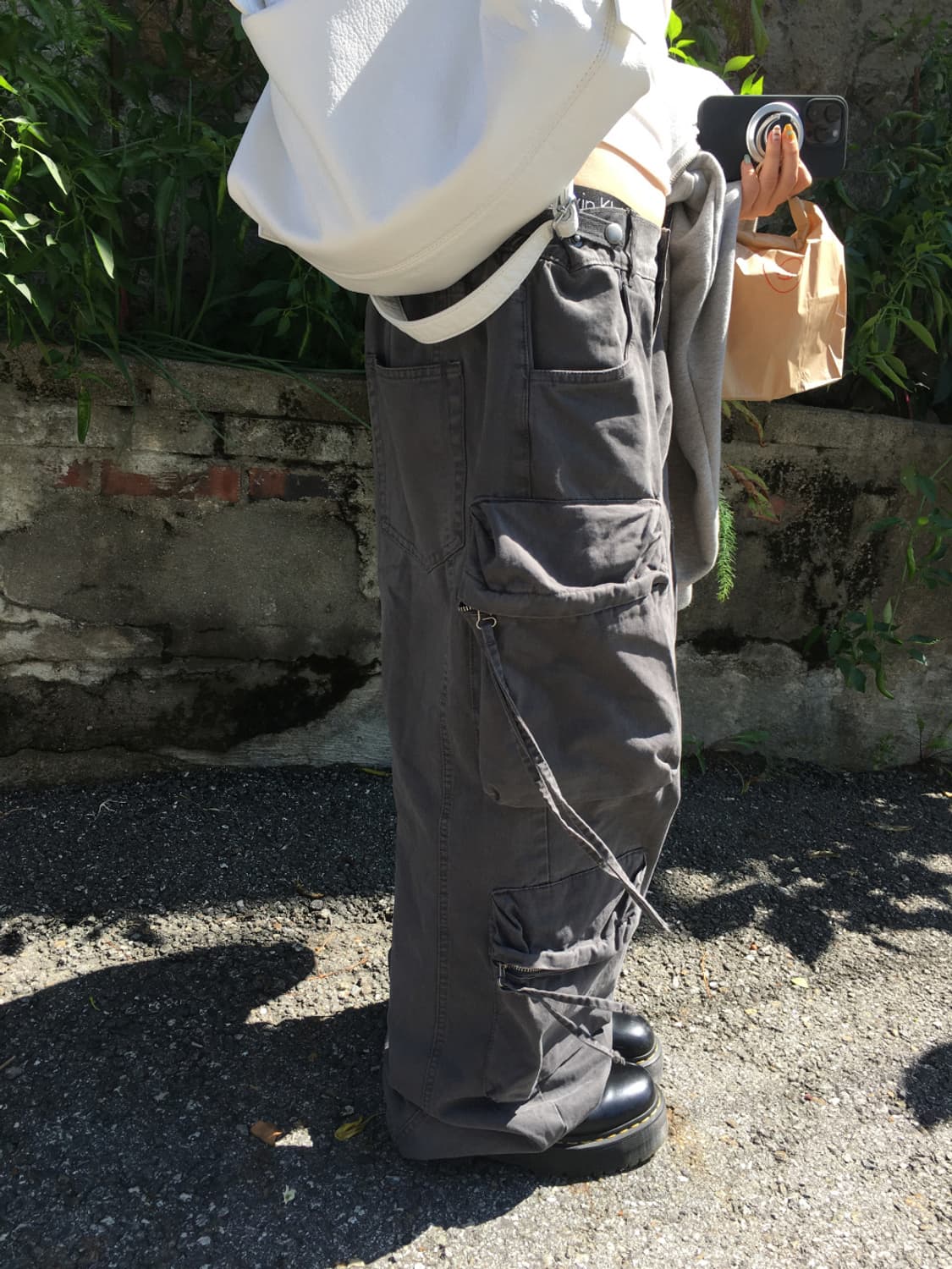 아워캐비넷 shadow 카고 팬츠 (미시착) 상품이미지3