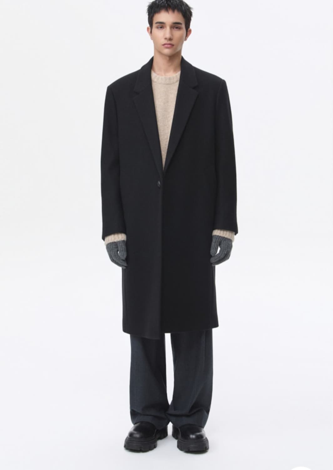 새상품)커스텀멜로우 Black Oversized Fit Notched 상품이미지1