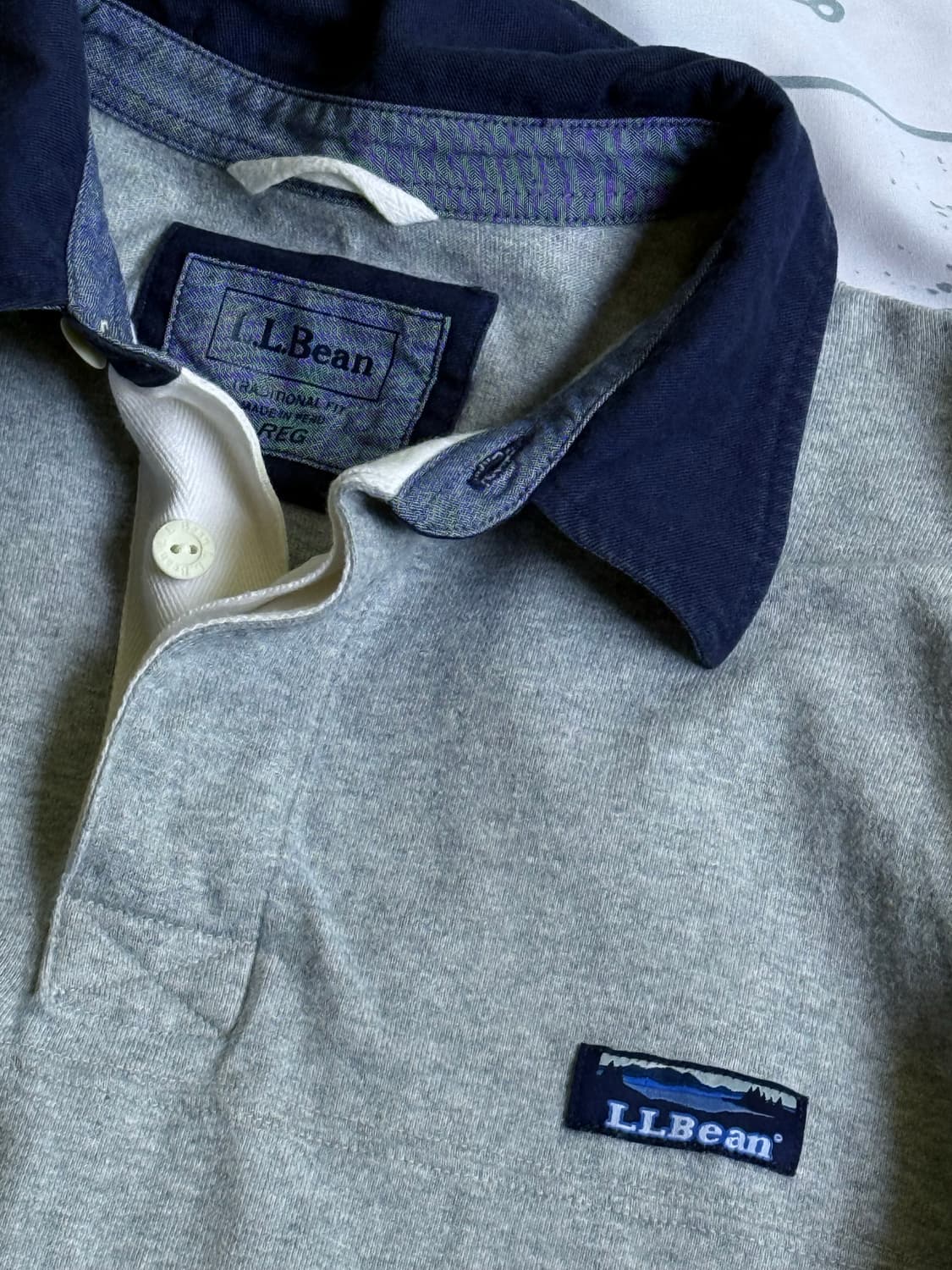 엘엘빈 럭비셔츠 상품이미지2