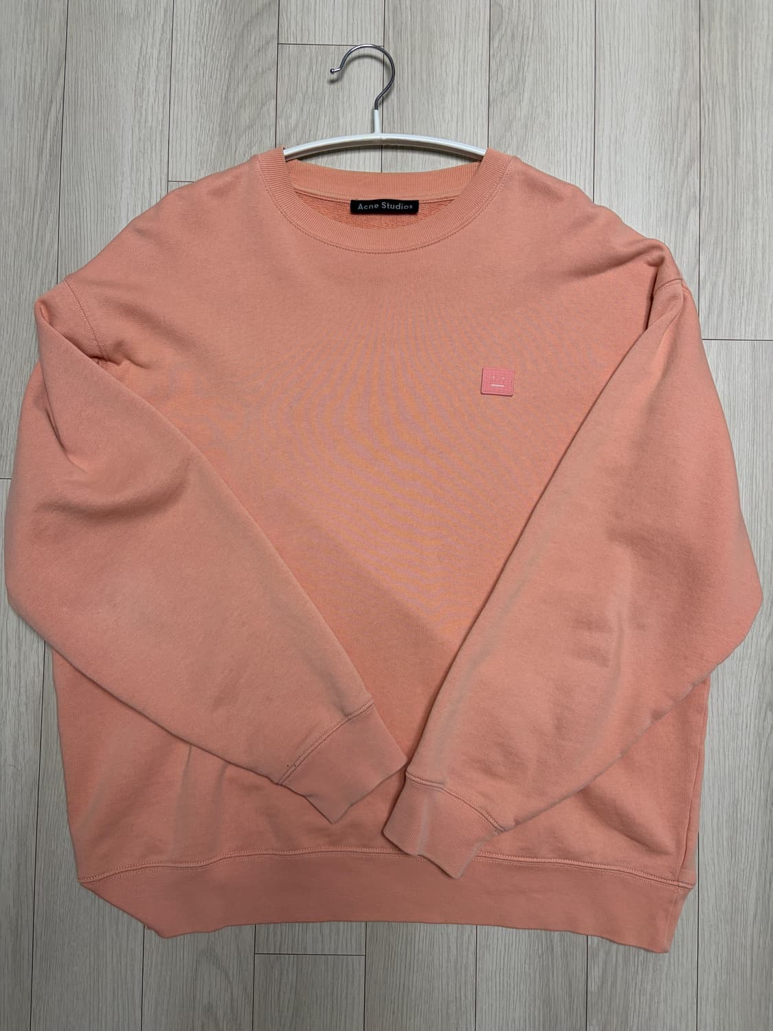 아크네 스튜디오 오버사이즈 맨투맨 핑크 S 상품이미지1