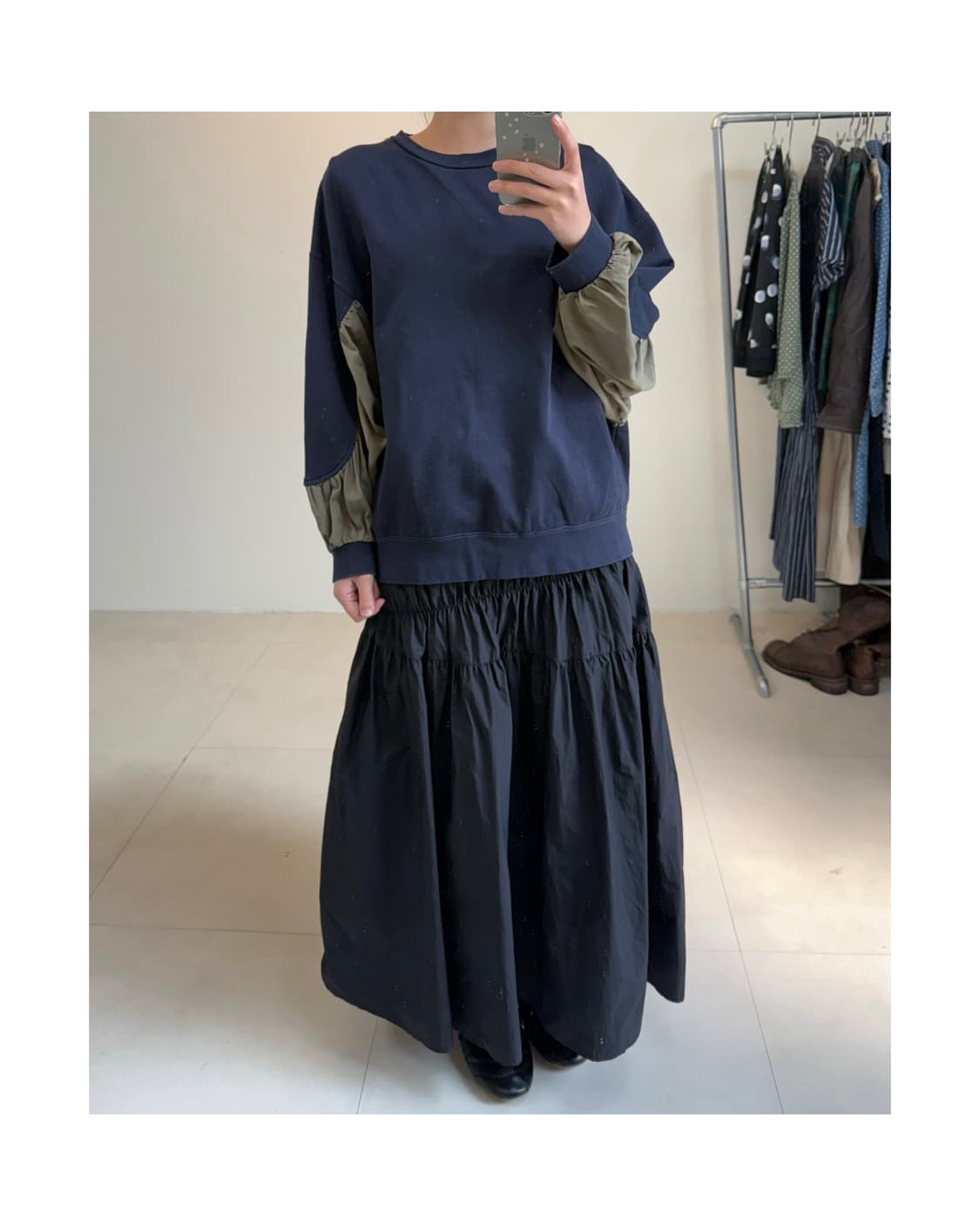 Zucca 셔링 맨투맨 상품이미지2