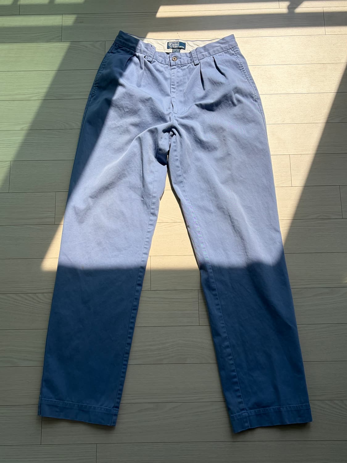 90s 빈티지 폴로 랄프로렌 더스티 블루 치노 팬츠 30 상품이미지2