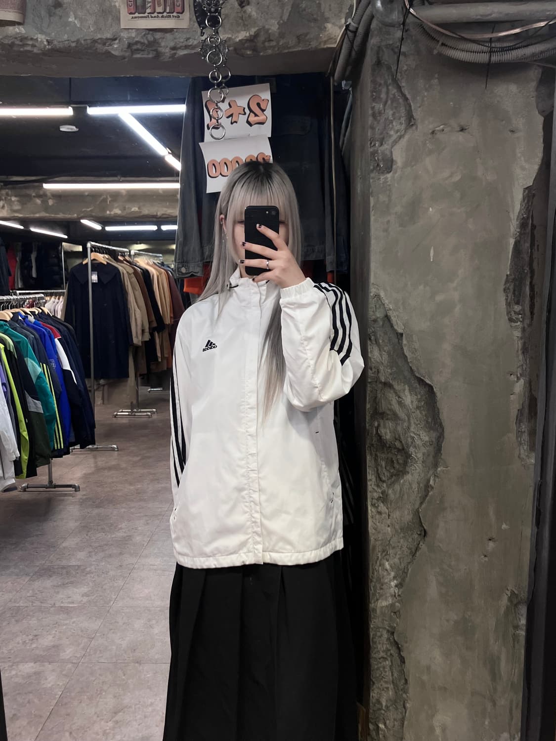 아디다스 삼선 바람막이 화이트 90  #csz2899 상품이미지2