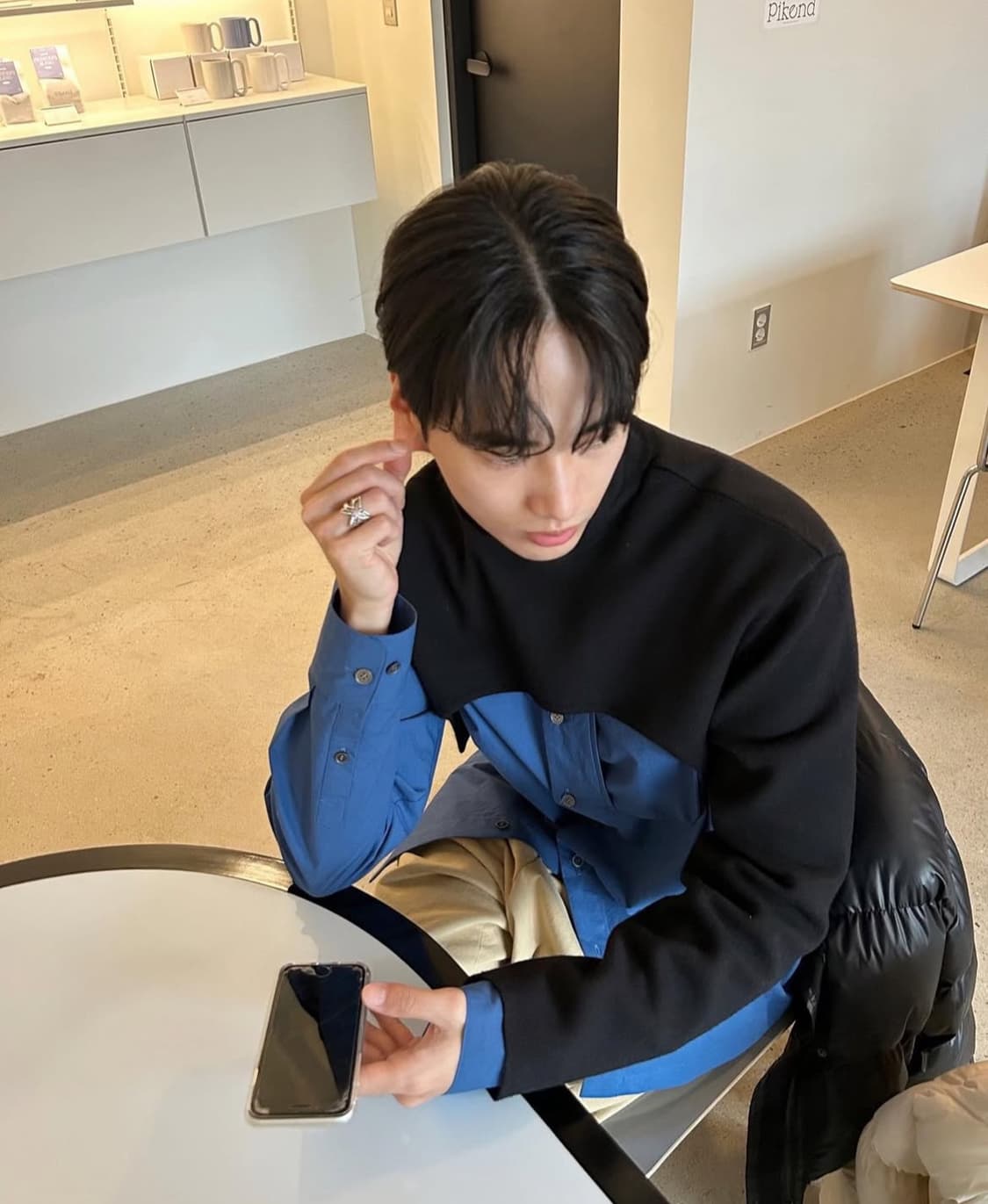 CENE OVERLAY TURTLE-NECK SWEATER  상품이미지6