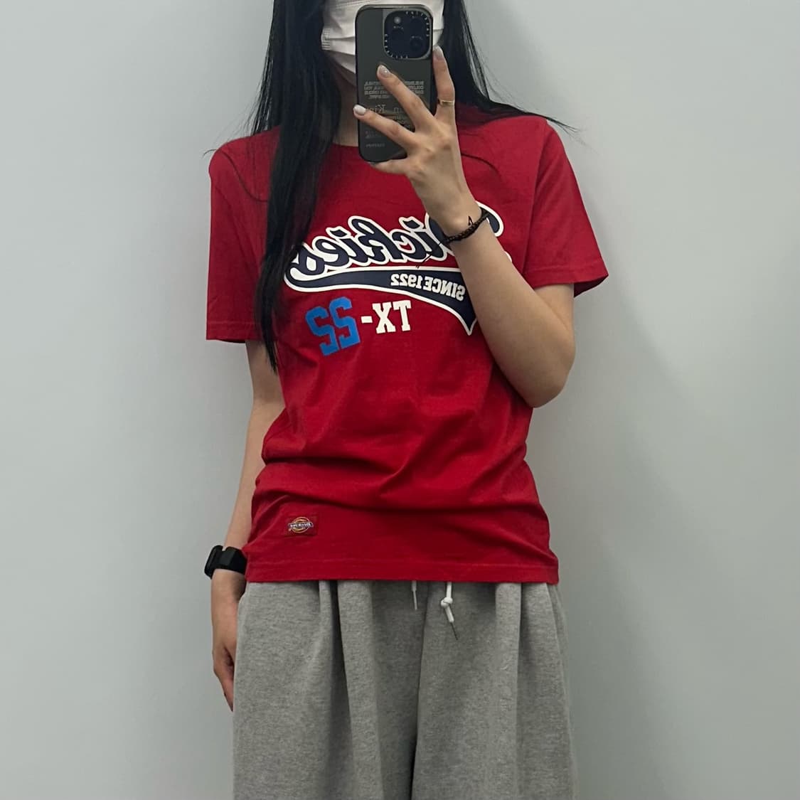 디키즈 y2k 와투케 레드 반팔 티셔츠 상품이미지1