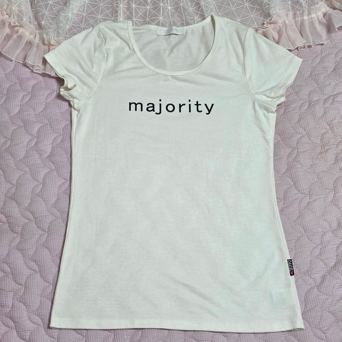 세실맥비 일본빈티지)오네갸루 majority 화이트반팔티셔츠 상품이미지2