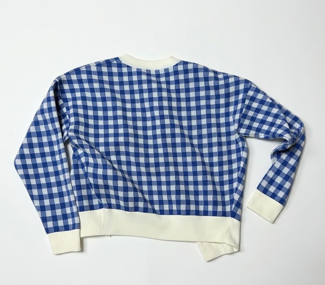 BEAMSBOY 깅엄체크 가디건 상품이미지2